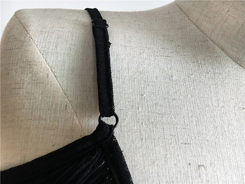 Womens Shiny Sequins Fringe Latin Dance Dress Samba Tango Latin Dance Wear Adults Female Tassel Stage Performance Costume