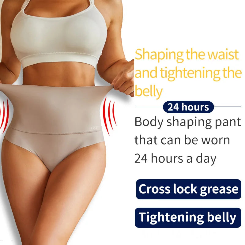Women Sexy Seamless Shapewear Bodysuit Ice Silk Breathable Tummy Control Butt Lifter Briefs Female Slimming Underwear Finetoo
