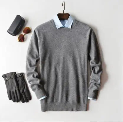 Classic Pullover V-Neck Sweater Men 2024 Autumn Winter Cashmere Cotton Blend Warm Jumper Clothes Pull Homme Man Hombres Sweater