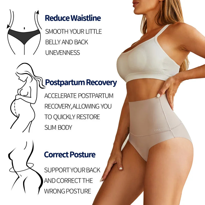 Women Sexy Seamless Shapewear Bodysuit Ice Silk Breathable Tummy Control Butt Lifter Briefs Female Slimming Underwear Finetoo