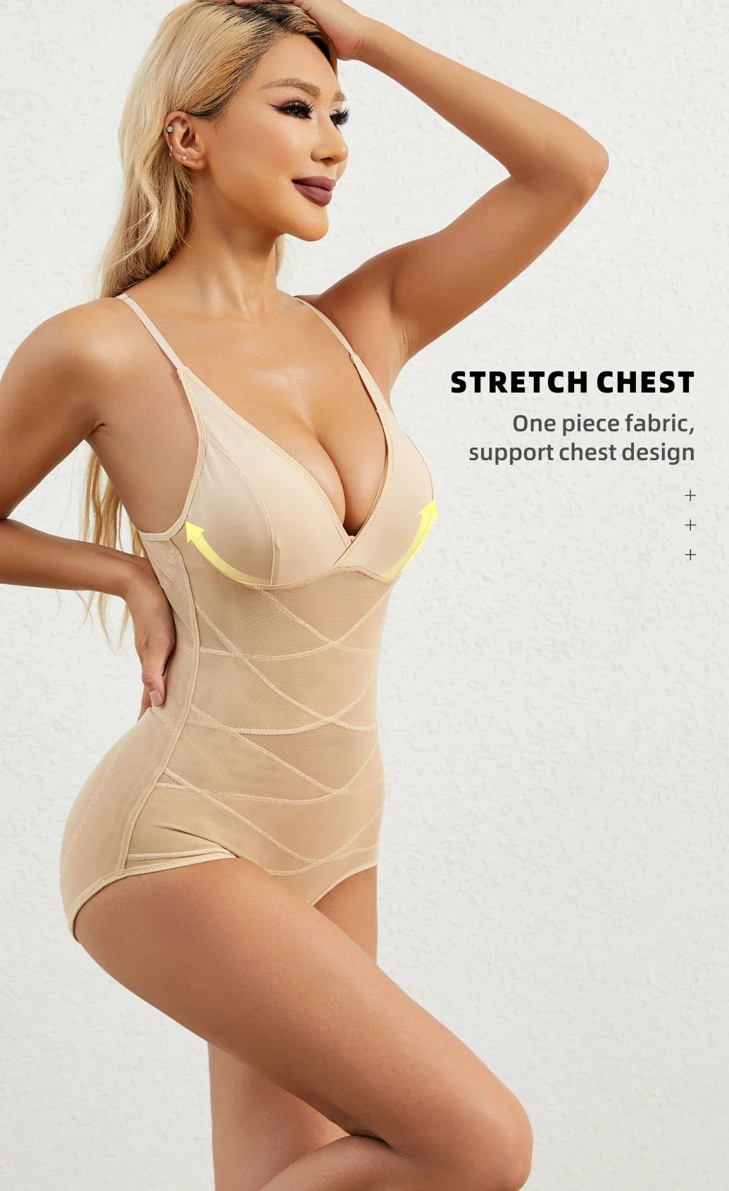 Girdles for Women Sculpting Bodysuit Cross Compression ABS Shaping Slimming Shapewear Full Body Shaper Tummy Control Faja Corset