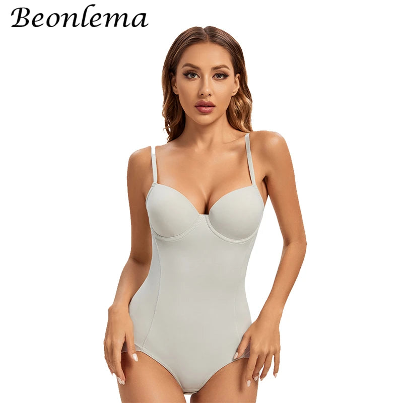 Bodysuit Women Shapewear Body Shaper With Cup Compression Bodies Belly Sheath Waist Trainer Reductive Slimming Underwear