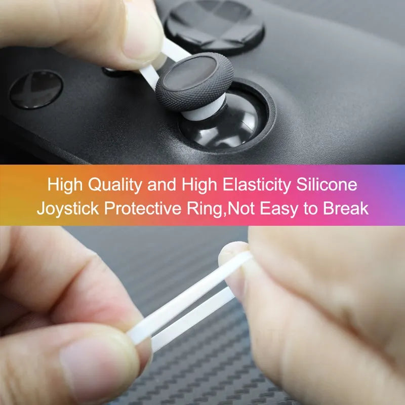 4pcs/8pcs Elastic Joystick Protective Ring for PS5/ PS4/ Steam Deck Rocker Silicone Rubber Ring Cover for Rog Ally Accessories