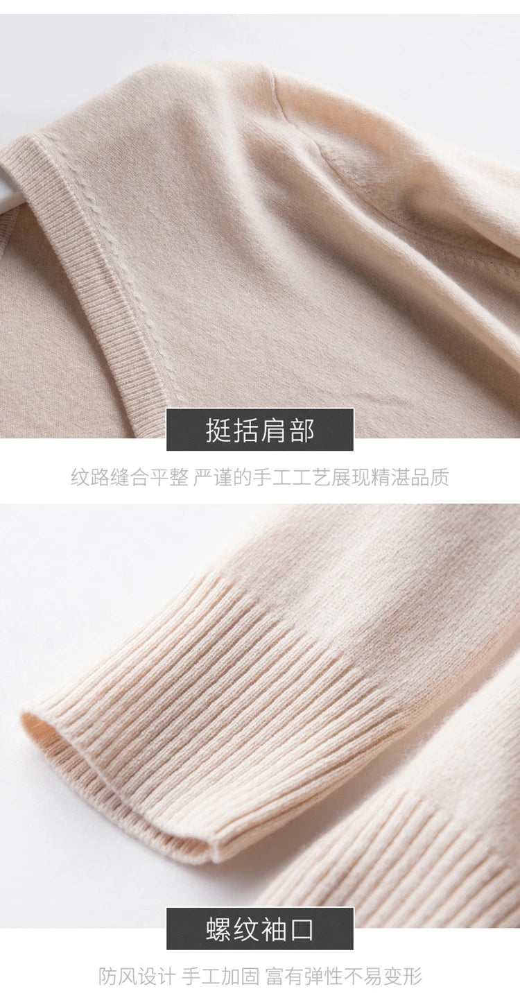 Classic Pullover V-Neck Sweater Men 2024 Autumn Winter Cashmere Cotton Blend Warm Jumper Clothes Pull Homme Man Hombres Sweater
