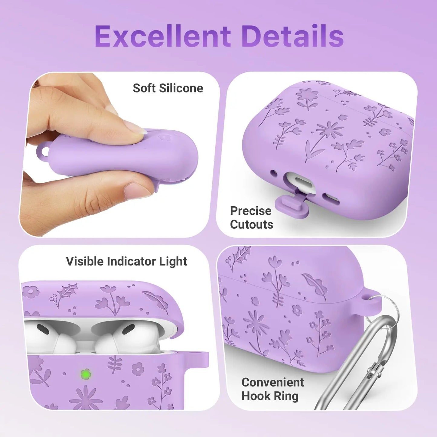 for AirPods Pro 3 Case Engraved Silicone Protector For AirPods Pro 3 Case Cover with Keychain Cleaner Kit for AirPod Pro 3rd Gen