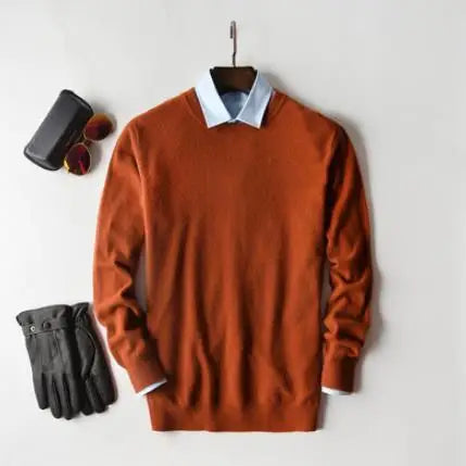 Classic Pullover V-Neck Sweater Men 2024 Autumn Winter Cashmere Cotton Blend Warm Jumper Clothes Pull Homme Man Hombres Sweater