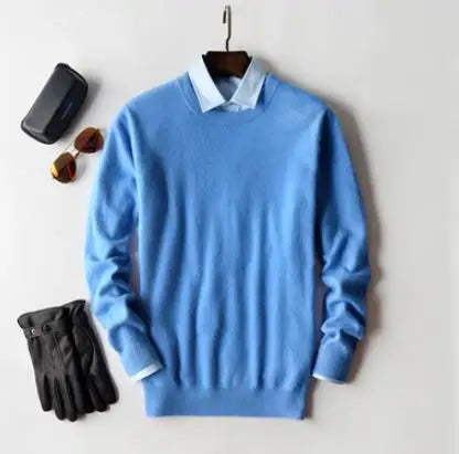 Classic Pullover V-Neck Sweater Men 2024 Autumn Winter Cashmere Cotton Blend Warm Jumper Clothes Pull Homme Man Hombres Sweater