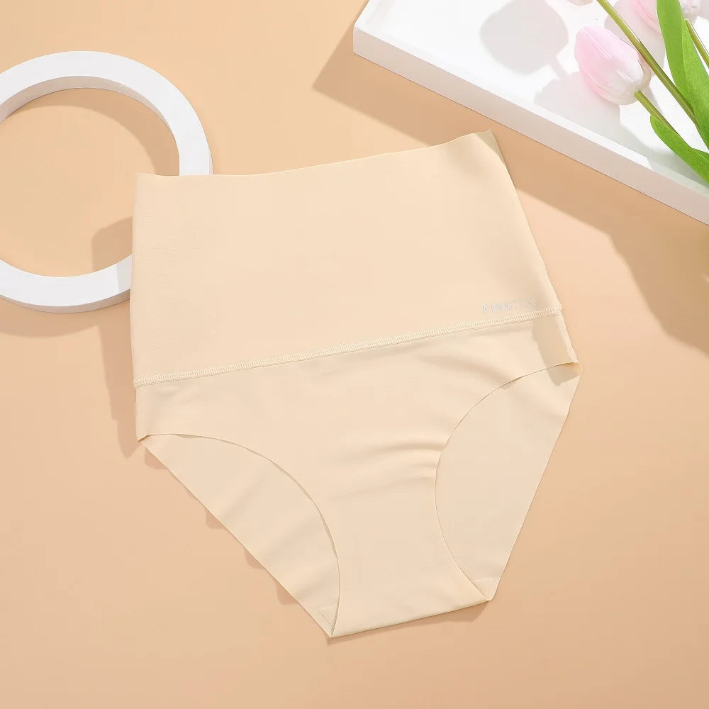 Women Sexy Seamless Shapewear Bodysuit Ice Silk Breathable Tummy Control Butt Lifter Briefs Female Slimming Underwear Finetoo