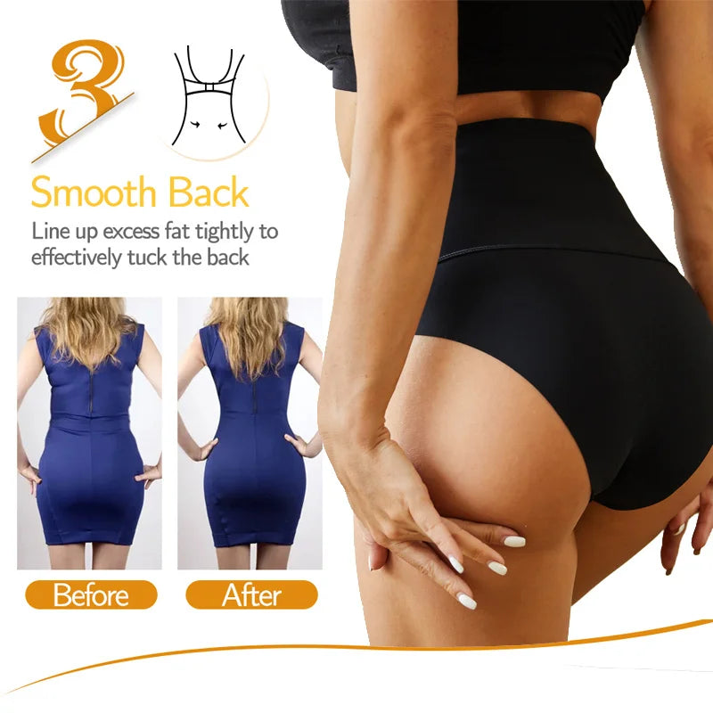 Women Sexy Seamless Shapewear Bodysuit Ice Silk Breathable Tummy Control Butt Lifter Briefs Female Slimming Underwear Finetoo