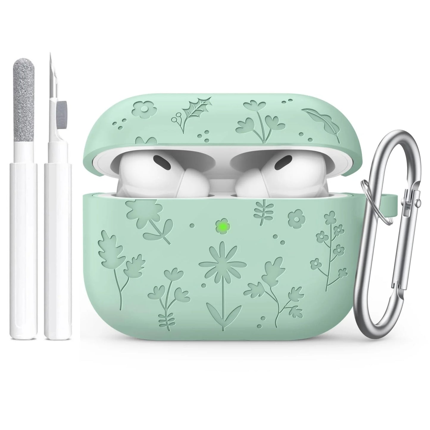 for AirPods Pro 3 Case Engraved Silicone Protector For AirPods Pro 3 Case Cover with Keychain Cleaner Kit for AirPod Pro 3rd Gen