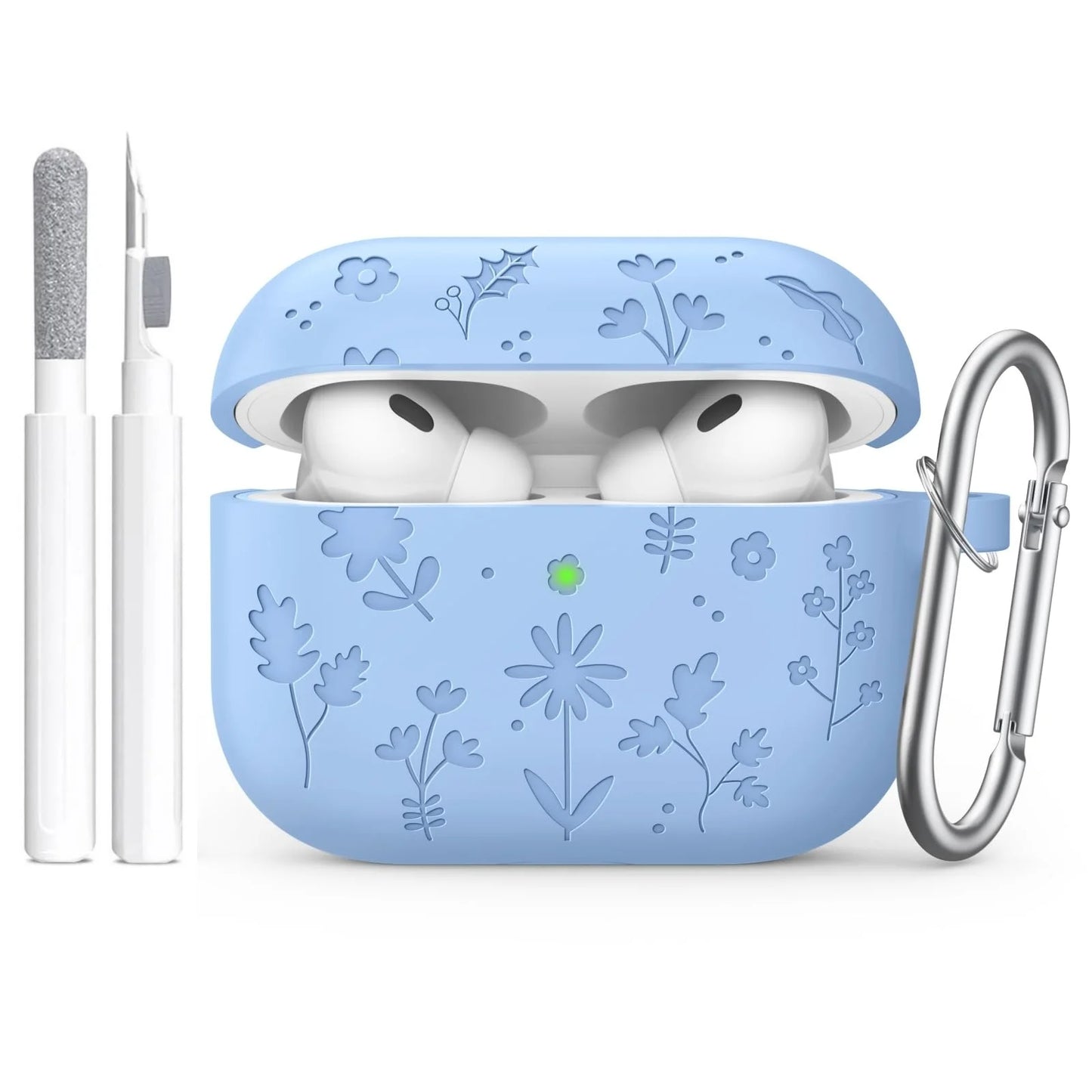 for AirPods Pro 3 Case Engraved Silicone Protector For AirPods Pro 3 Case Cover with Keychain Cleaner Kit for AirPod Pro 3rd Gen