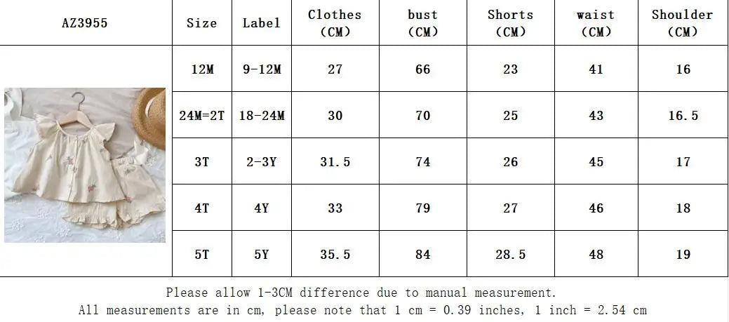 Bear Leader Girls' Summer Fashion Set Children's Flower Print Flying Sleeve Top+Shorts Two Piece Cute Little Girl Refreshing Set