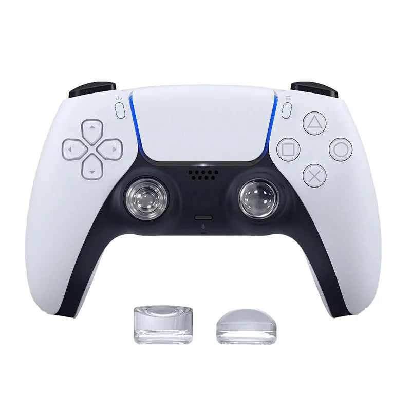 2PCS For PS5 PS4 Xbox One S Xbox Series X/S Joystick Thumbstick Case Transparent Clear Silicone Thumb Stick Grip Cap